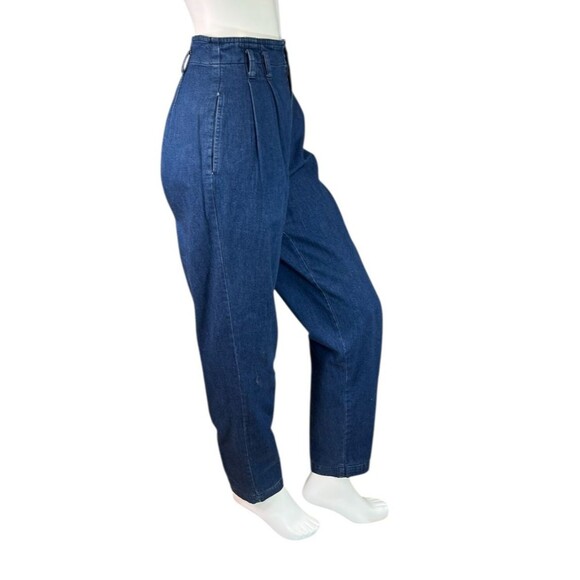 Vintage 1980s Jane Tise Collection High Rise Pleated Denim Jeans Size 6 - Picture 6 of 7